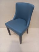 Set of 6 Leather Effect Dining Chairs