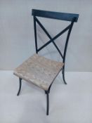 14 x Crossback Sidechair with Plywood Oak Veneer Seat - Boxed, all on one pallet