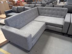 Grey Upholstered Corner Sofa