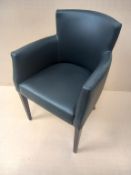 4 x Tub Type Leather Effect Dining Chairs