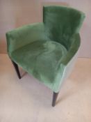 4 x Suede & Upholstered Armchairs