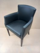 4 x Drake Armchairs - Leather Effect - Boxed