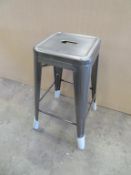 16 x Tolix Mid Height High Stools in Brushed Transparent - 4 boxes of 4