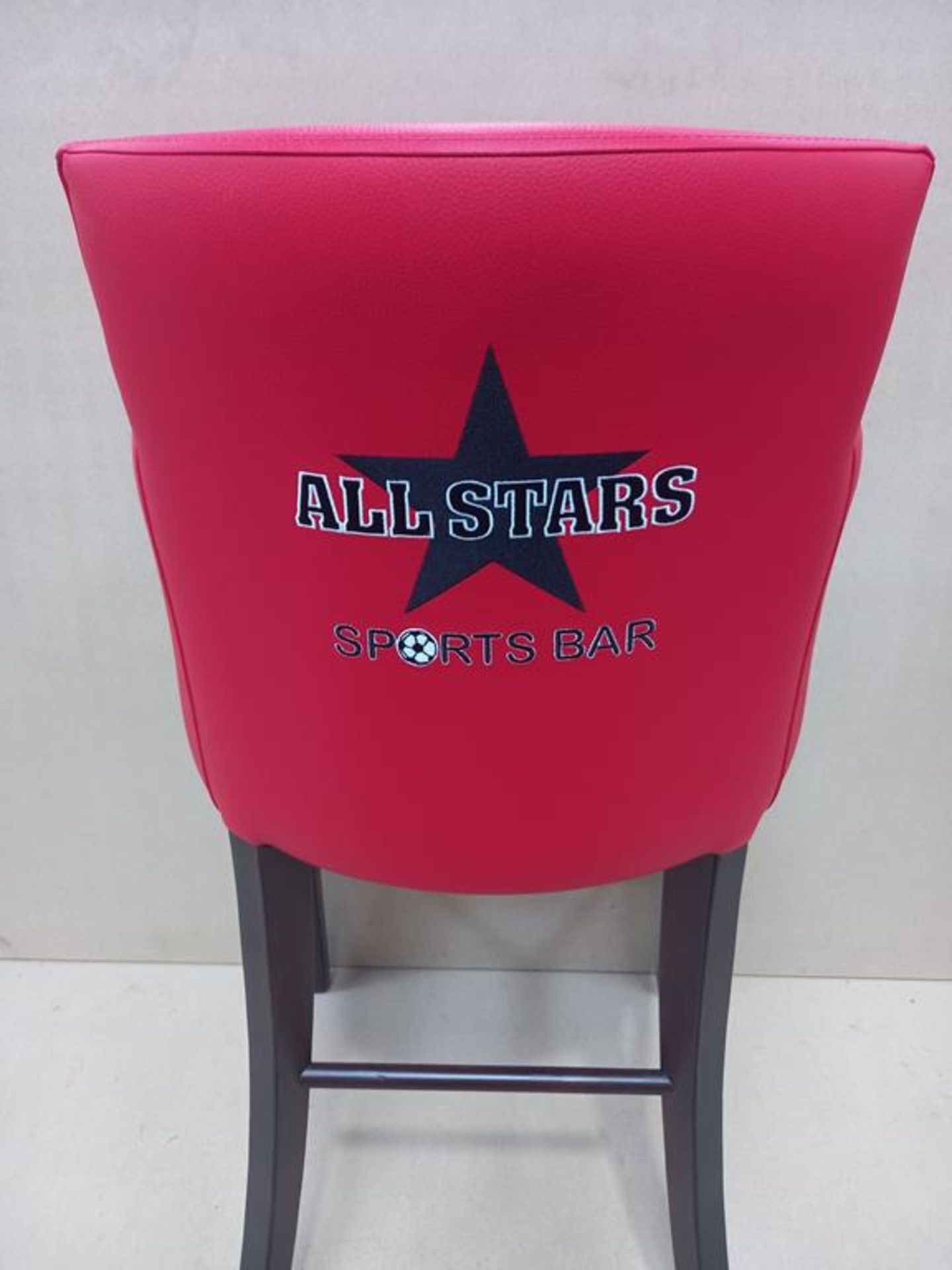 Red All Stars Sports Bar Stool - Image 3 of 3