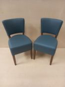2 x Leather Effect Dining Chairs