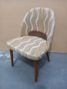 4 x Semifredo Hole Back Chairs with Dark Oak effect Legs