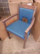 7 x Doyle Armchairs in Lagoon - boxed