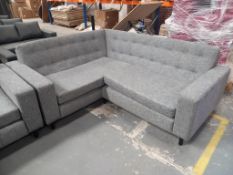 Grey Upholstered Corner Sofa