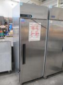 Foster Xtra XR600L commercial stainless steel single door freezer on wheels