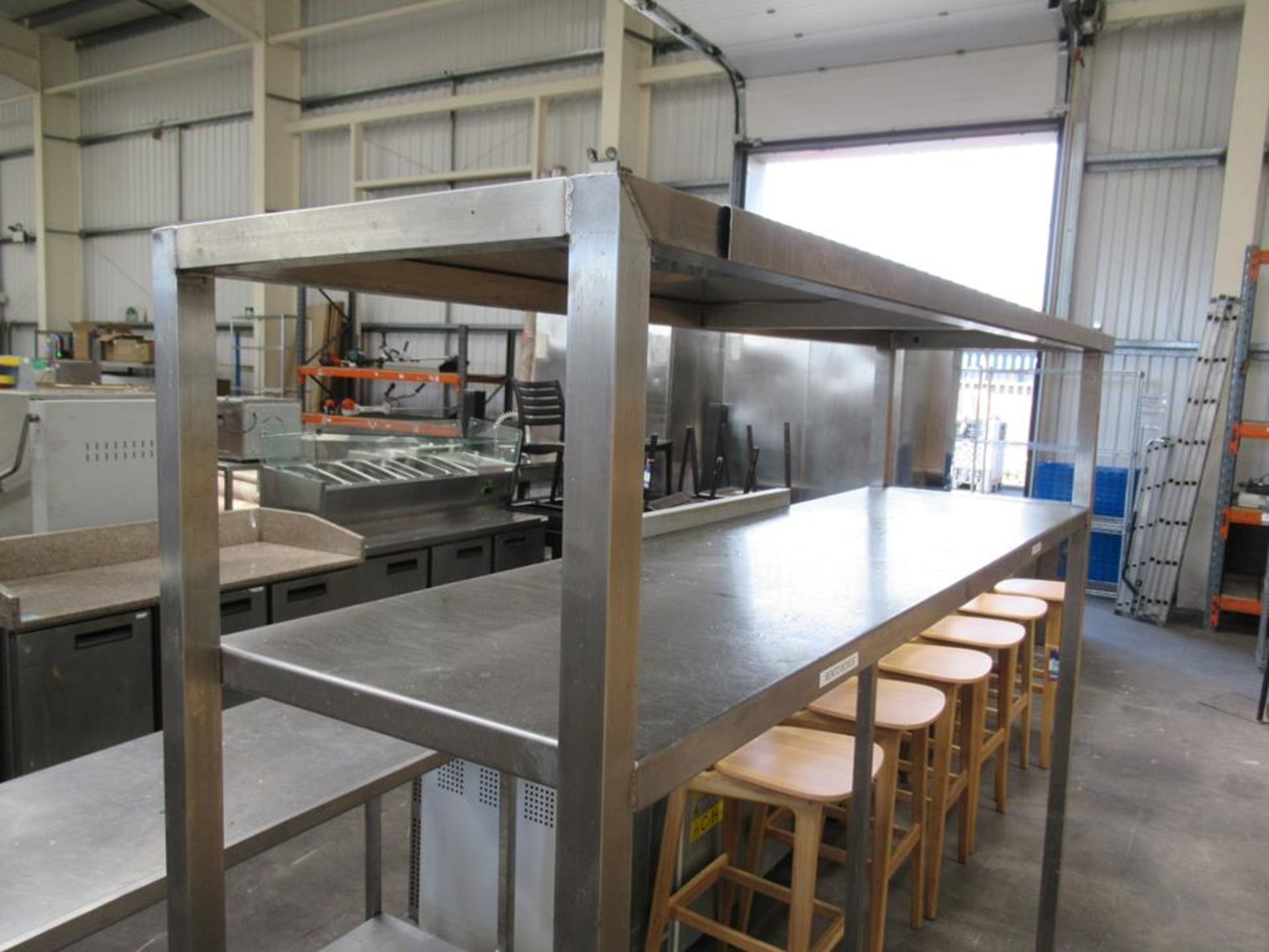 Two tier stainless steel sorting rack 1790mmx1550mm - Image 3 of 3