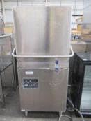 DC stainless steel commercial pull up dishwasher