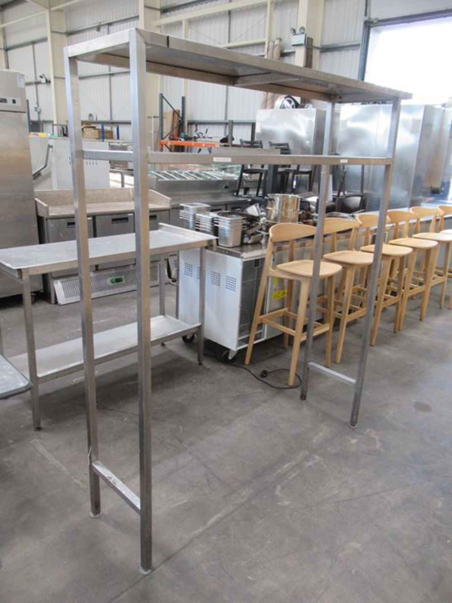 Two tier stainless steel sorting rack 1790mmx1550mm - Image 2 of 3