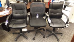 3 x various operators chairs