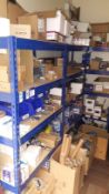 Stock items to packing room to include lighting consumables, bulbs, switches (racking excluded)