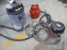 3 x 240V COMMERCIAL VACUUM CLEANERS