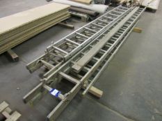 Quantity 6 various ladder sections