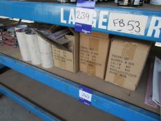 Quantity tapes, draught excluders etc to shelf