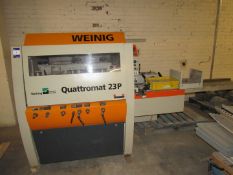 Weinig Quattromat 23P Timber Profiler, 2002, Serial Number 97481