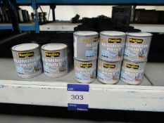Approx. 60 tins of rustins aluminium paint (interior/exterior)