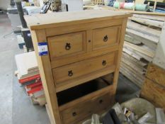 Pine chest of drawers, missing 1 drawer