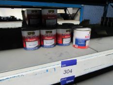 Approx. 30 x 500ml rustins radiator enamel paint – white gloss