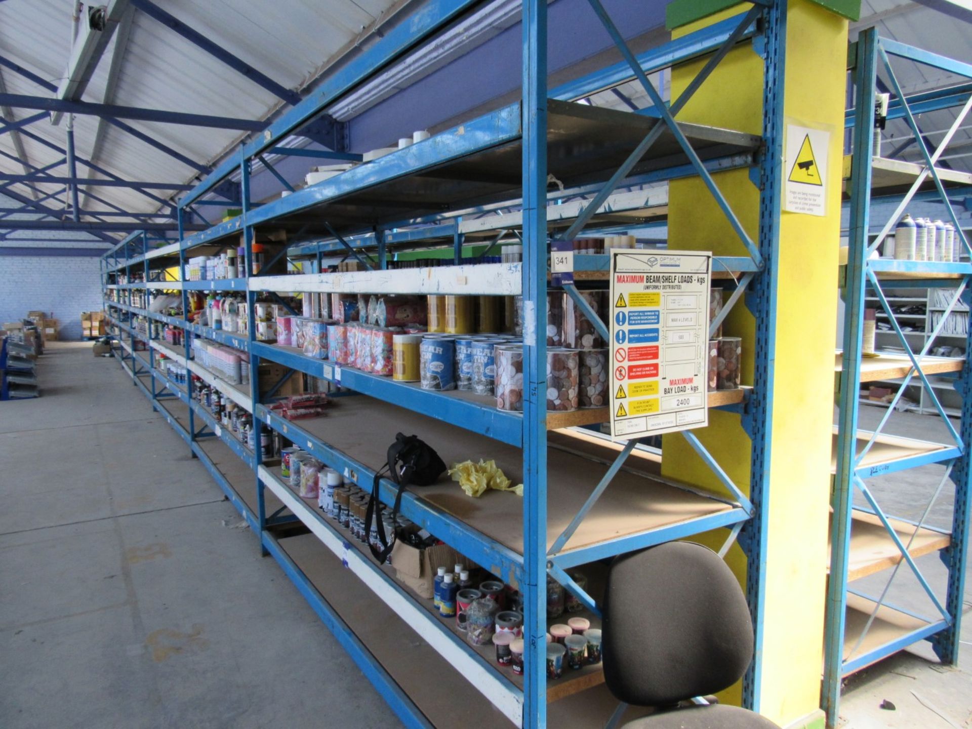 7 bays multi tier boltless shelving 2400 high x 840 wide (Delayed collection until last afternoon of - Image 2 of 2