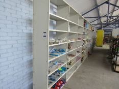 12 bays boltless metal shelving 2500 x 12000 x 420mm (Delayed collection until last afternoon of