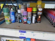 Quantity assorted paints