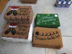 Quantity Christmas door mat