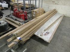 Approx. 27 solid oak handrails and spindles (Cheshire Mouldings) – original cost believed to be