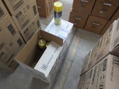 3 boxes and part box yellow gloss spray paint 400ml