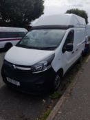 Vauxhall Vivaro L1 Diesel 1.6 CDTi BiTurbo 120PS ecoFlex H2 Van. Registration DX16 YDT. MOT til 17/