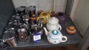 Quantity of Tea and Coffee Pots, Sugar Bowls, Milk Jugs and Trays