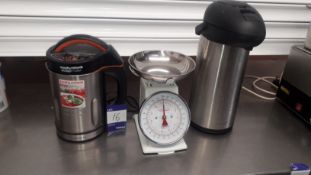 Morphy Richards 48822 1.6l Countertop Soup Maker, Crystals 2.5l Hot Drink Dispenser & Weigh