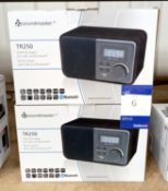 2 x Soundmaster Bluetooth Speakers with Radio