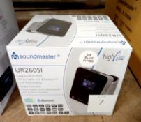 Soundmaster UR260Si Clock Radio with Bluetooth
