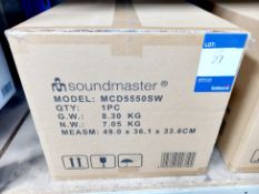 Soundmaster MCD55508W Bluetooth Hi Fi System