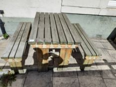 4 Person outdoor picnic table (1200 x 600)