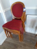 4 reproduction balloon back chairs