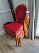 4 reproduction balloon back dining chairs