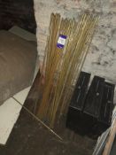 Qty of stainless steel brass stair rods