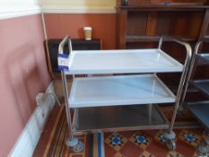 Vogue stainless steel three tier trolly