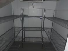 3x Wire shelving units, 1800mm
