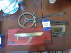 Half yacht model, Navigational instrument and door handle