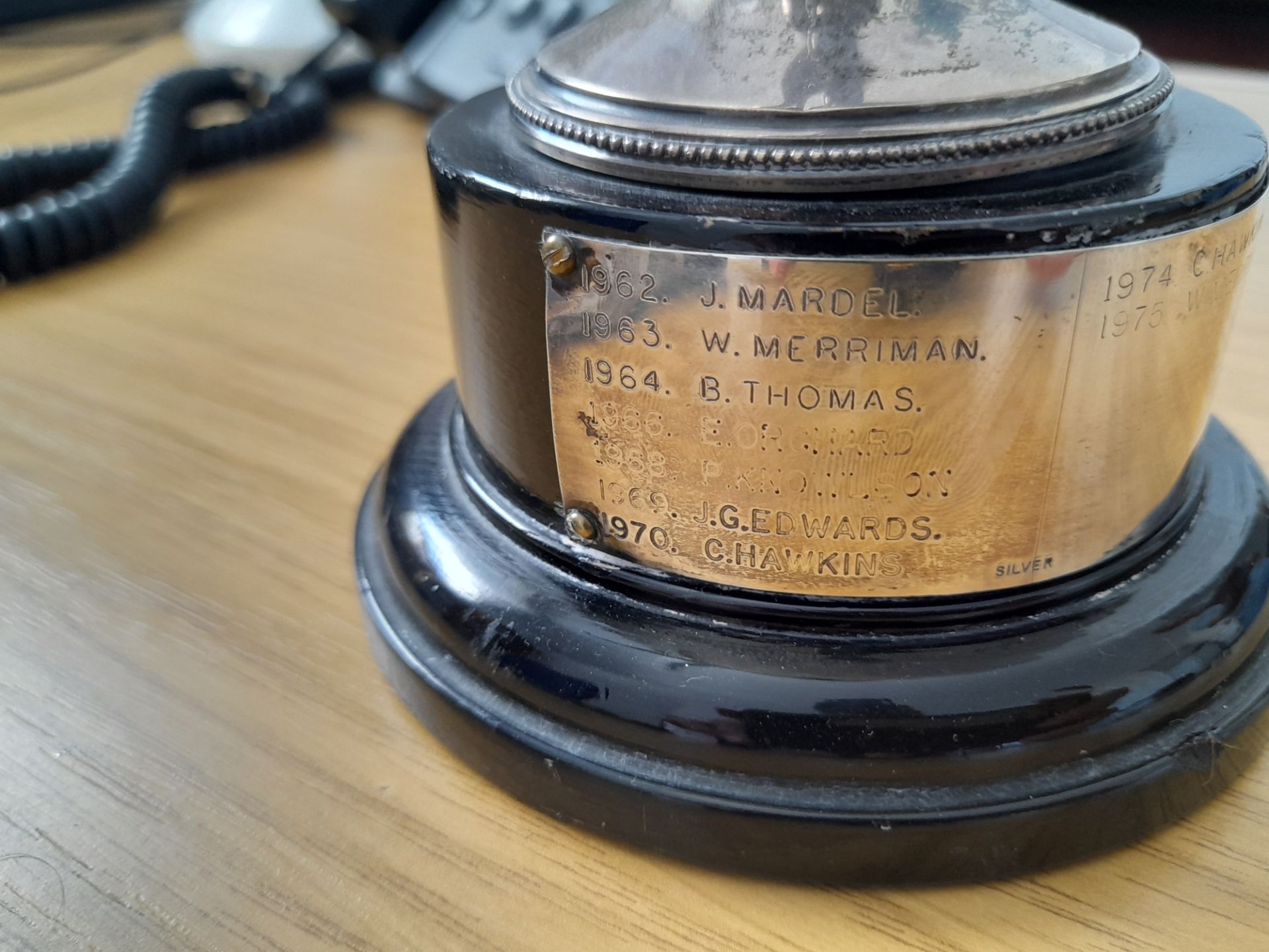Hallmarked silver trophy "The Navy Works Sailing Cup" - Image 3 of 4