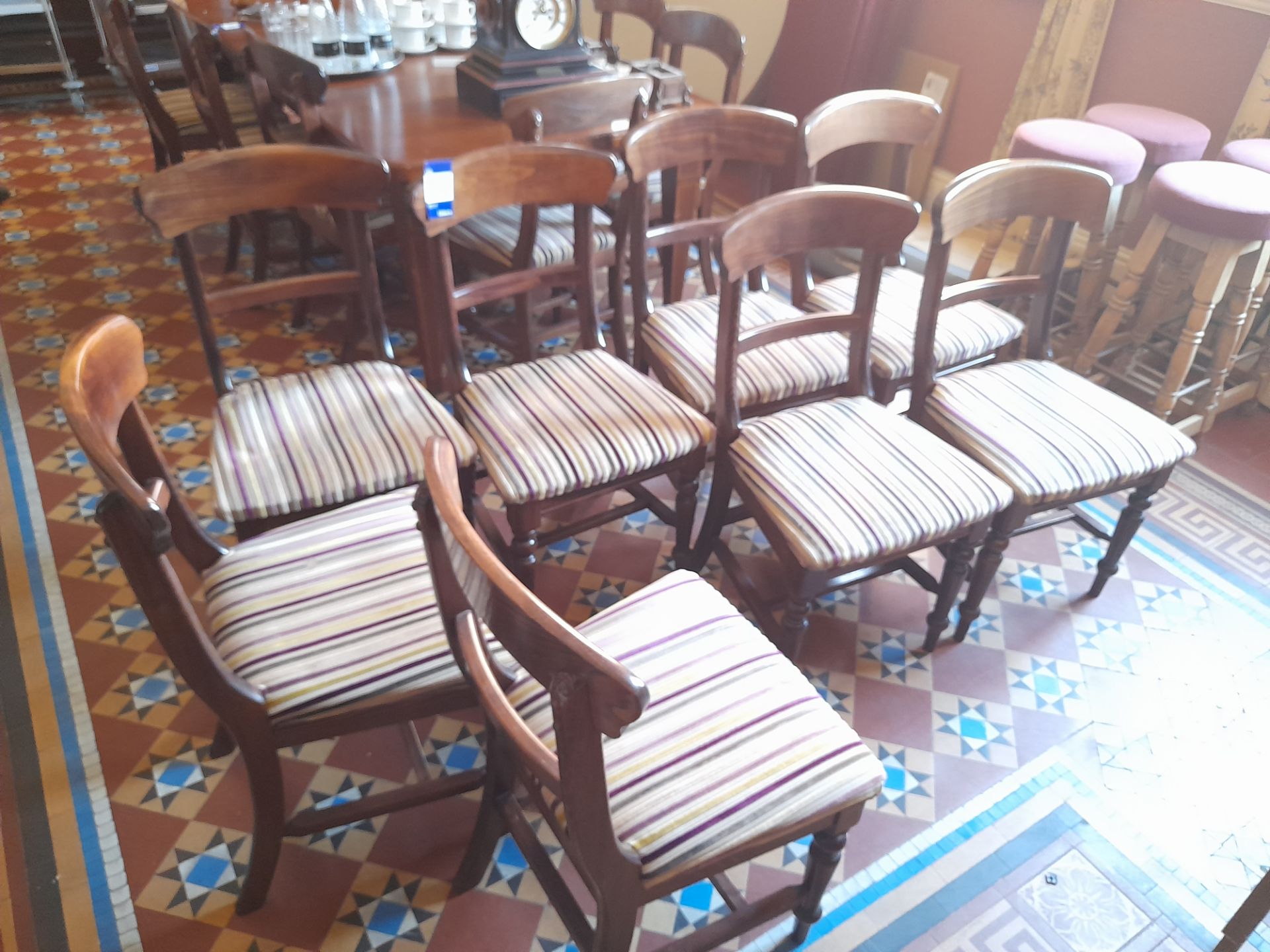8 wooden reproduction dining chairs - Image 2 of 3