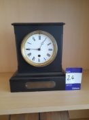 Victorian slate clock presented to the Royal Naval club