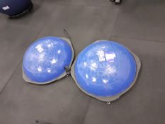 Pair of F45 Balance Stands & 3 Ab Rollers