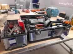 3 x Toolboxes, with contents