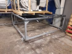 Fabricated metal assembly trolleys, approx. 2400mm